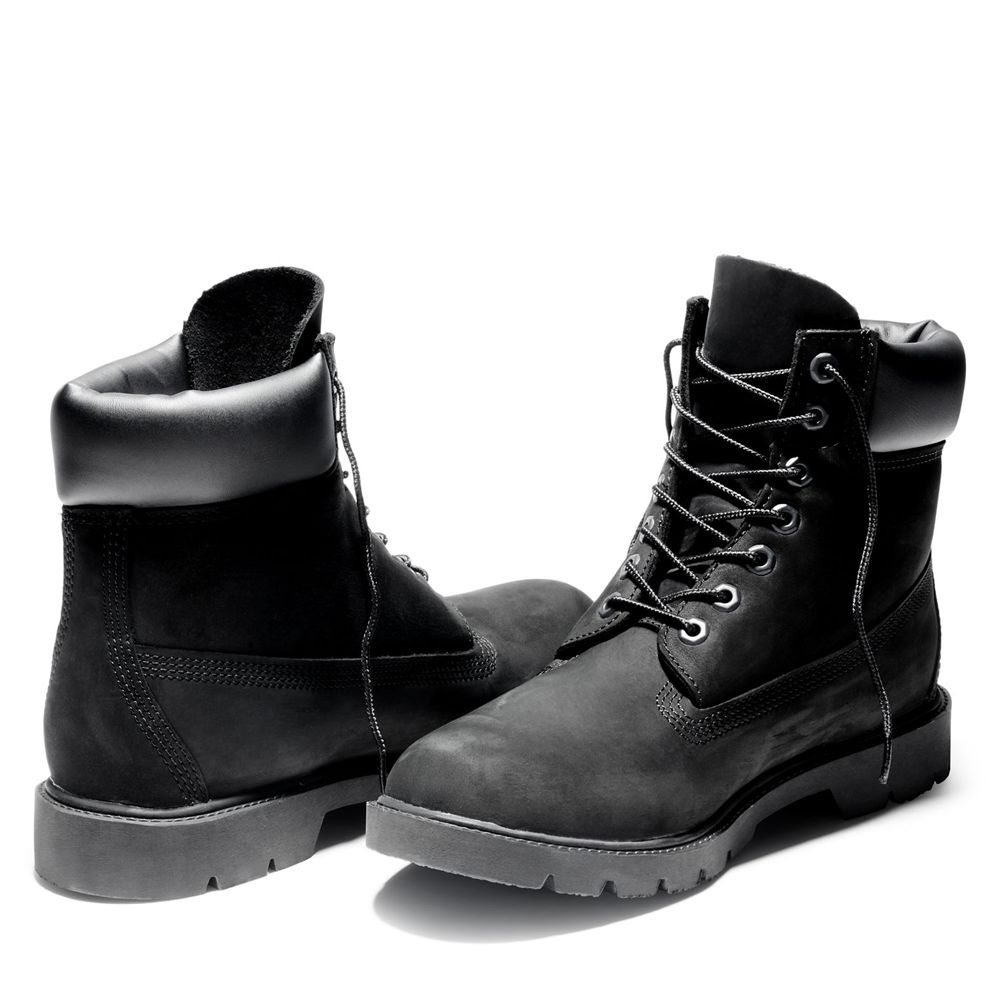 Botas de Nieve Timberland Hombre 6-Inch Basic Waterproof W/Padded Collar Negras - Chile BMQ-170483